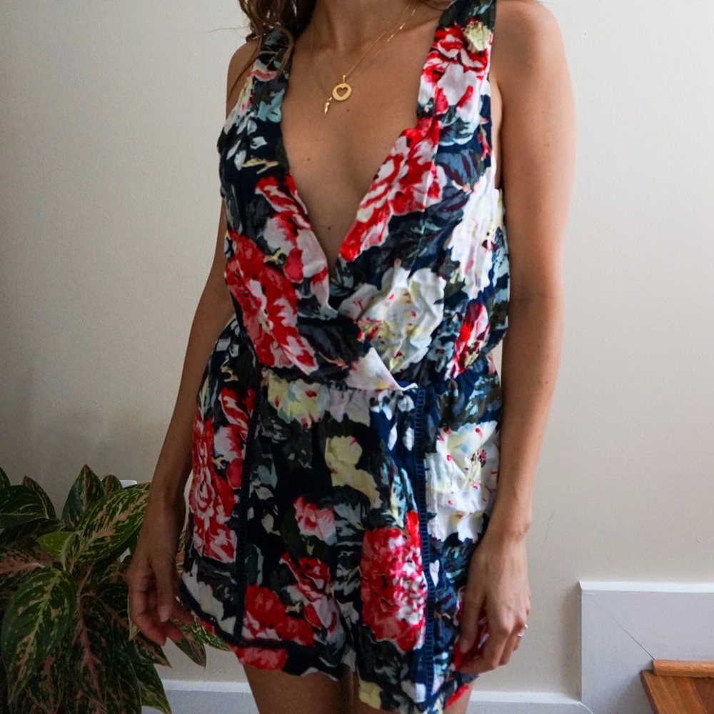 Beautiful floral print romper